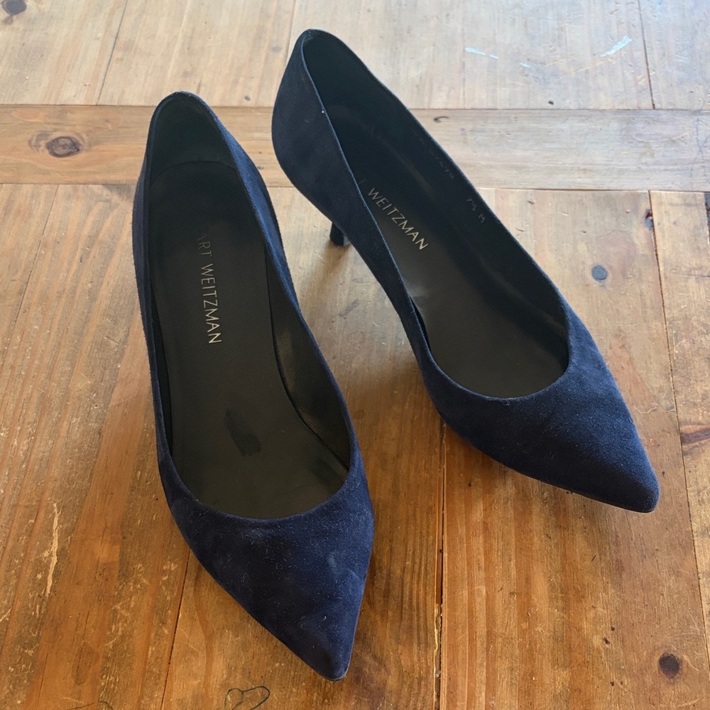 Stuart Weitzman Women's Dark Suede Heels